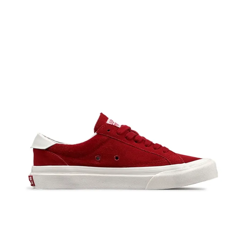 LuzaoT SUPER DRAG Skateboard Shoes Unisex Low Top Dirty Orange/Sea Blue/True Red/Forest Green/Burgundy/Taro Purple-13
