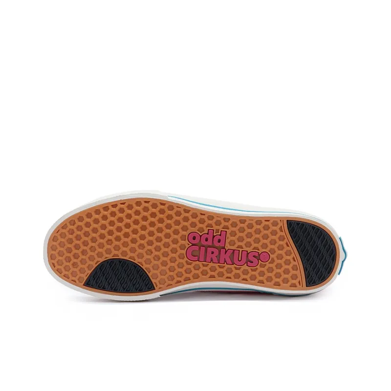 OddCIRKUS Astley Neon Slip Resistant Cushioning Low Top Skateboard Shoes Unisex Pink Blue-5