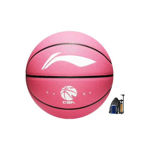 LiNing PU Basketball Pink Size 7 Ball Training Kids'