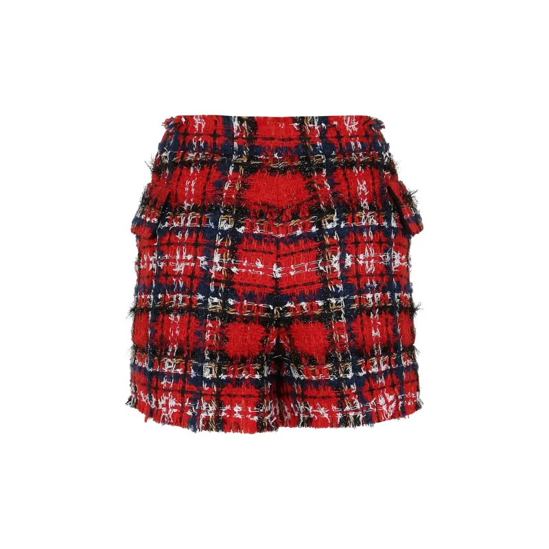 BALMAIN Casual Shorts Women's Red-1