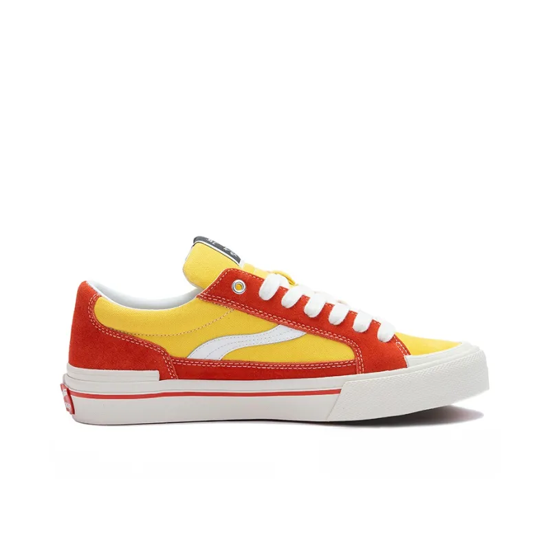 OddCIRKUS Astley Neon Balance Abrasion Resistant Slip Resistant Low Top Skateboard Shoes Unisex Saffron-1