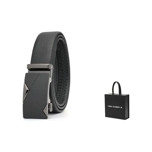 FREE RABBITⅡ Genuine Leather Automatic Buckle Business Casual Top Grain Cow Leather Leather Belts Men's