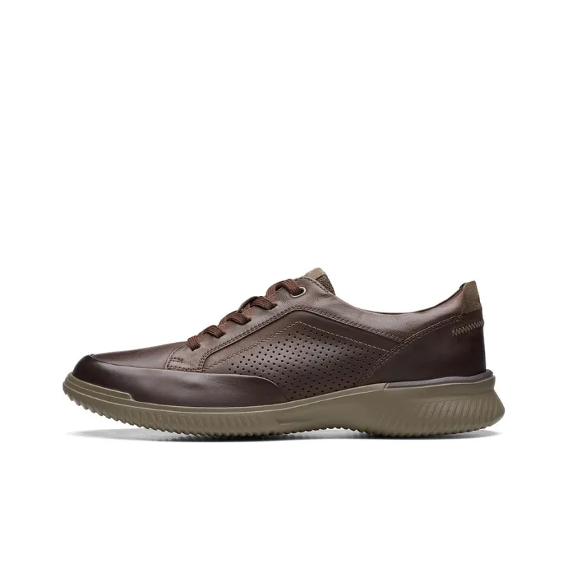 Clarks Casual Leather Shoes Men's Dark Brown-0