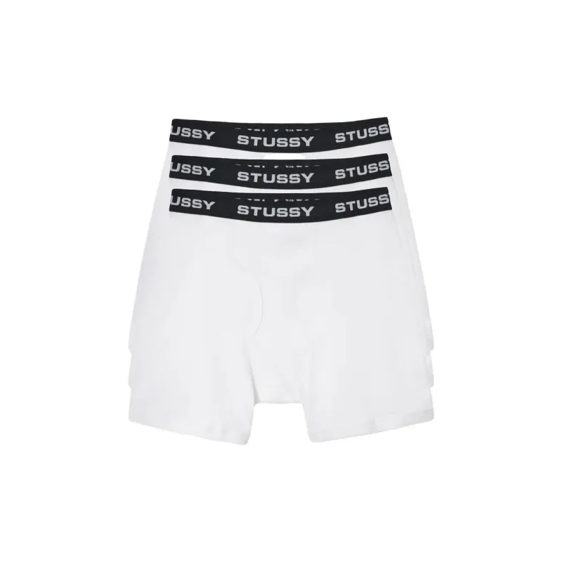 Stussy Boxer Briefs 3 Pack 'White'-2