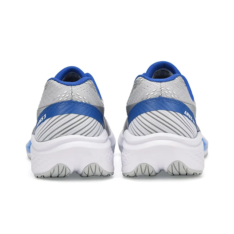 DO WIN Three Generations Of God Of War Low Top Marathon Running Shoes Unisex Gray Blue-2