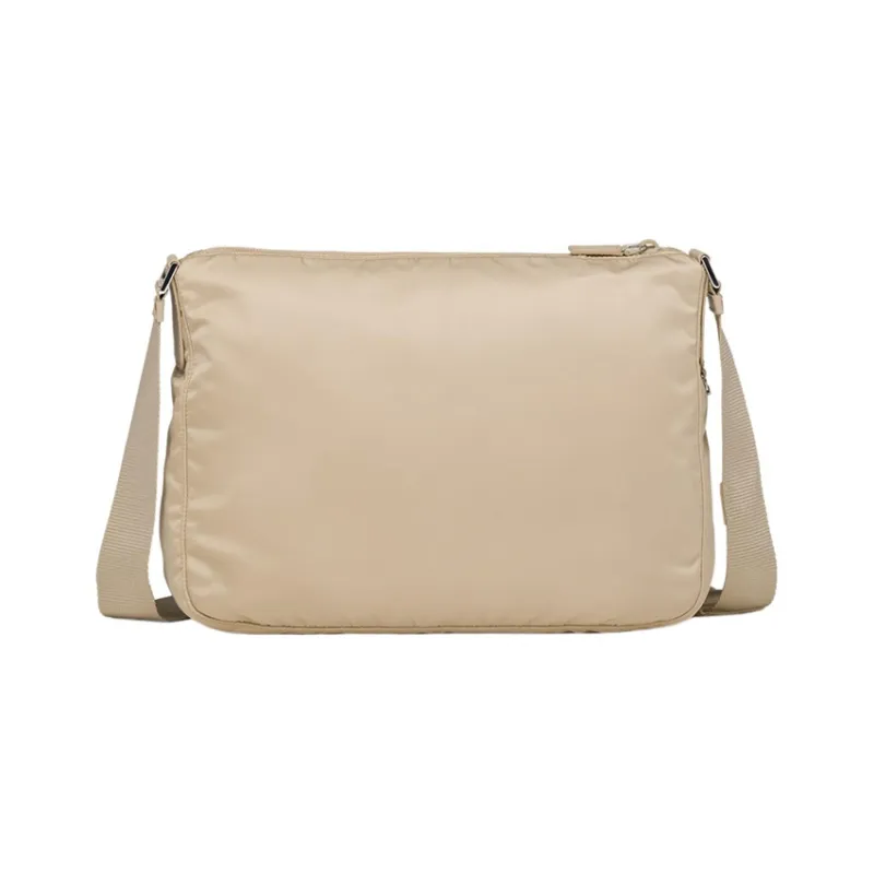 PRADA Recycled Nylon Crossbody Bag Shoulder Bag Women's Beige-2