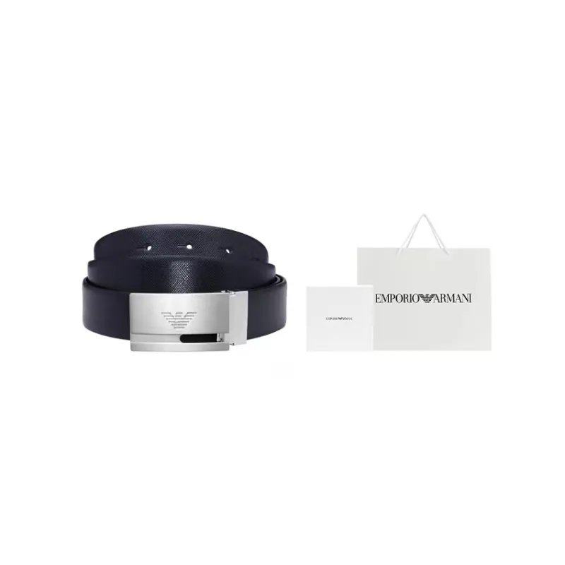 EMPORIO ARMANI Logo Engraved Buckled Belt-5