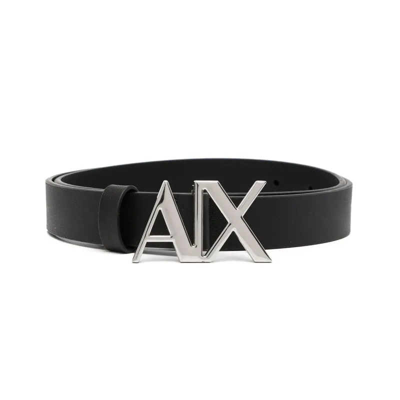 ARMANI EXCHANGE Logo buckle Leather Belt-0