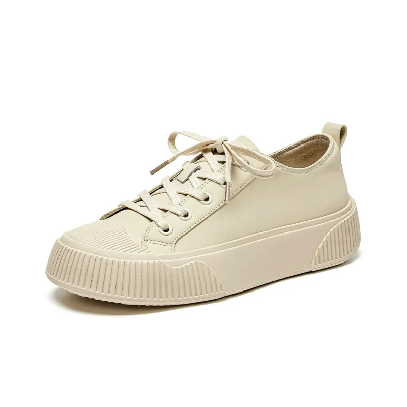 BEAU Stylish Skateboarding Shoes 3.8cm Women's Ecru-1