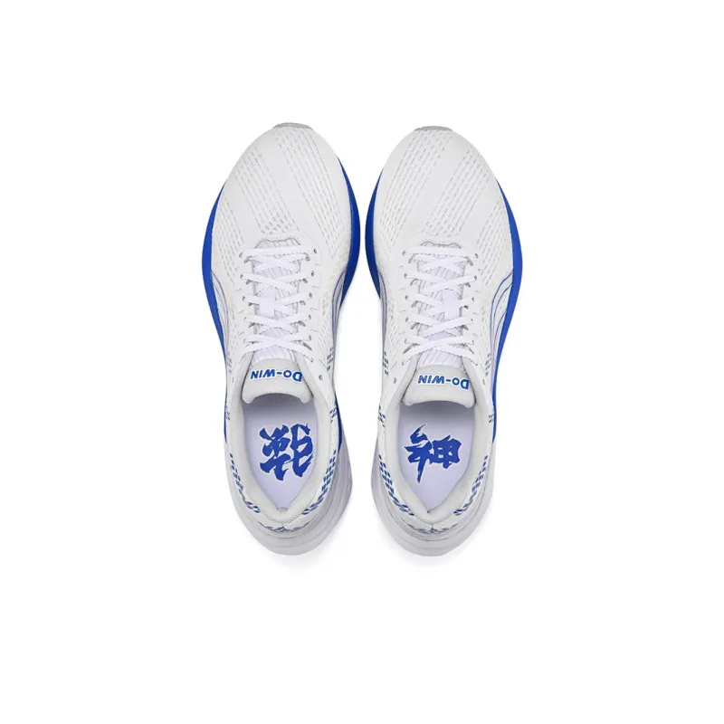 DO WIN Three Generations Of God Of War Running Shoes Unisex Low Top Blue-1