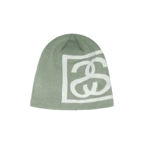 Stussy Beanies Unisex Gray Green