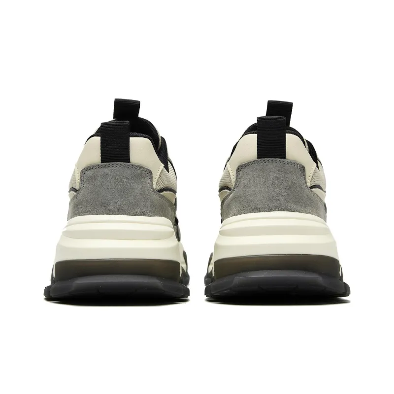 HLA Chunky Sneakers Men Low Top Gray/Sand-3