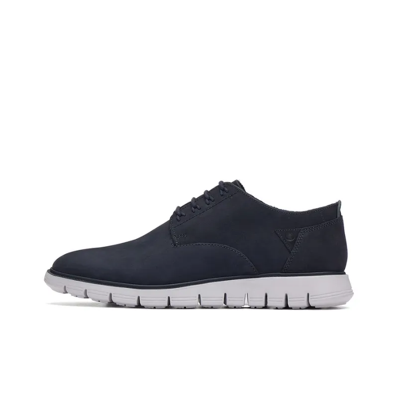 Clarks Casual Leather Shoes Men's Marine Blue-0