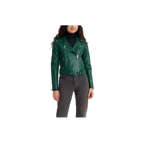 Levis Cropped Coats Women's Green