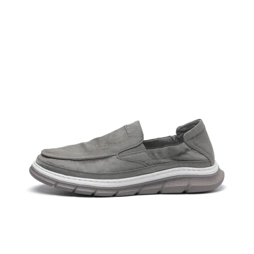 TRUMPPIPE Casual Shoes Men Low-Top Gray