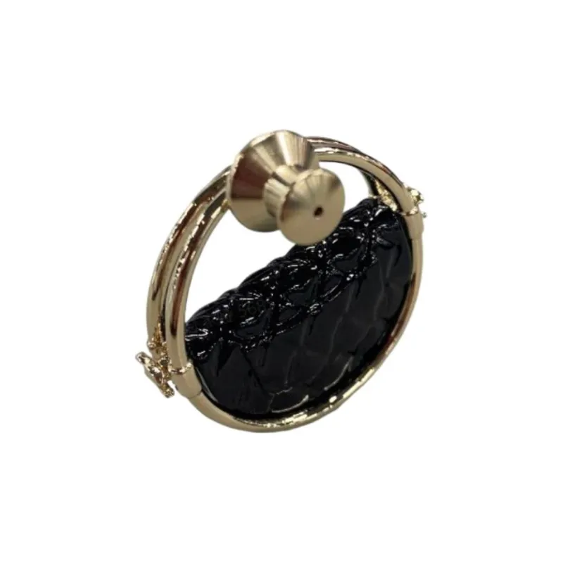 CHANEL Brooches Women's Gold/Black-2