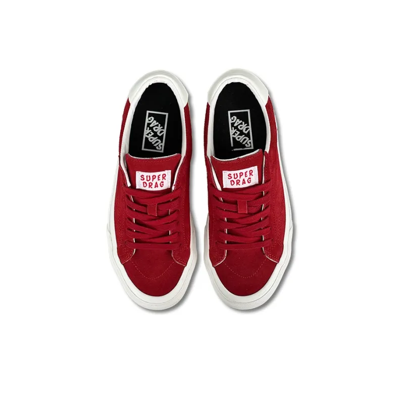 LuzaoT SUPER DRAG Skateboard Shoes Unisex Low Top Dirty Orange/Sea Blue/True Red/Forest Green/Burgundy/Taro Purple-15