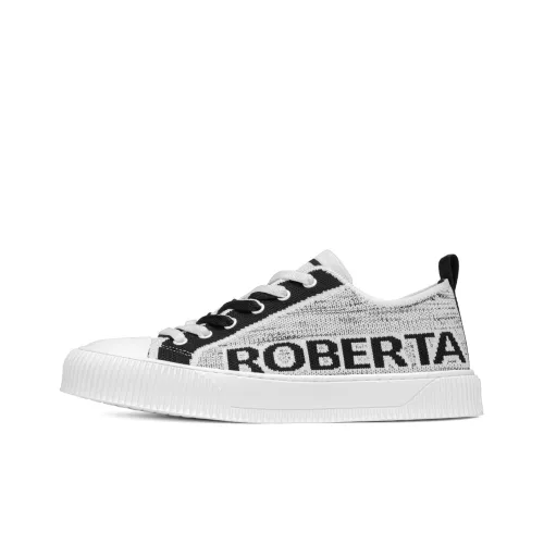 ROBERTA DI CAMERINO Stylish Skateboarding Shoes Men's White Black