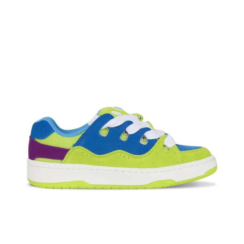 Ollieskate Low-Top Skateboard Shoes Unisex Blue Green Purple-1