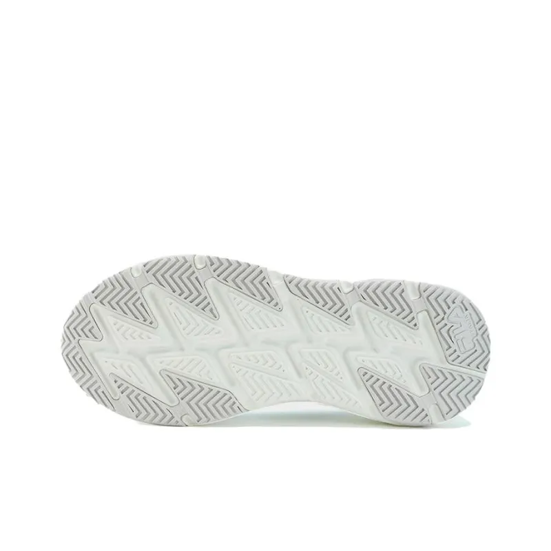 FILA Wave Anti-Slip Wear-Resistant Low-Top Running Shoes Women's Gray White-4