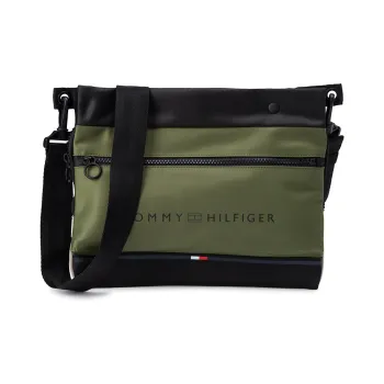 Tommy Hilfiger Polyester Messenger Bag Crossbody Bags Shoulder Bags Small Size Men's Army Green