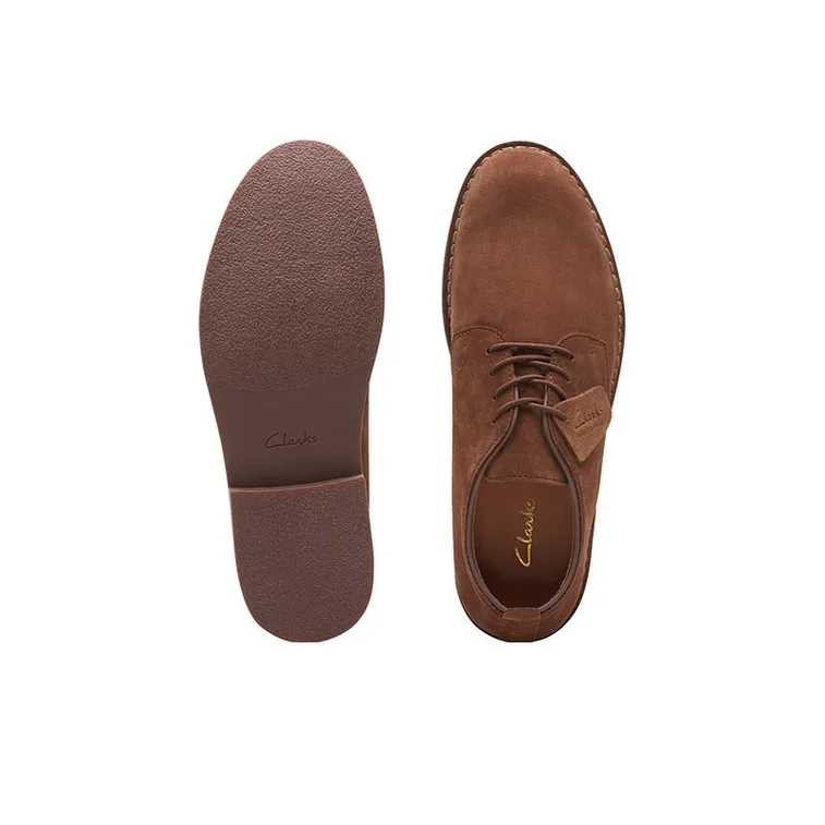 Clarks Casual Leather Shoes Men's Brown-3