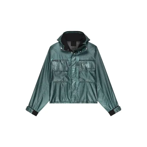 Givenchy Jackets Men Silver Green