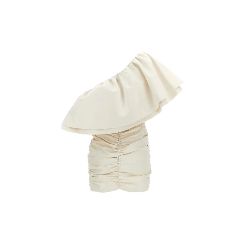 Rotate Soft Twill Ruched Mini Dress-1