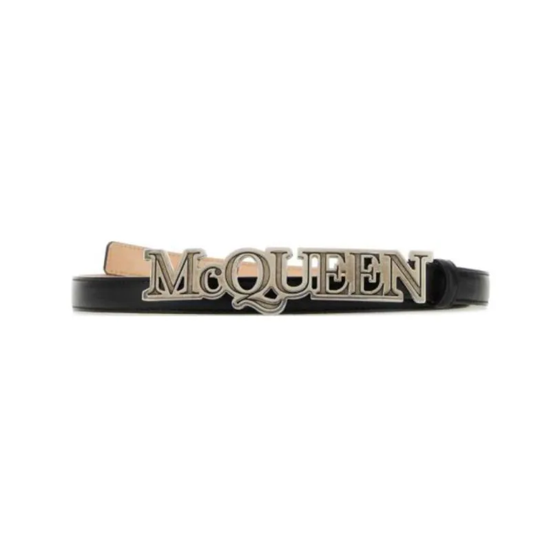 Alexander McQueen Logo Plaque Belt-0