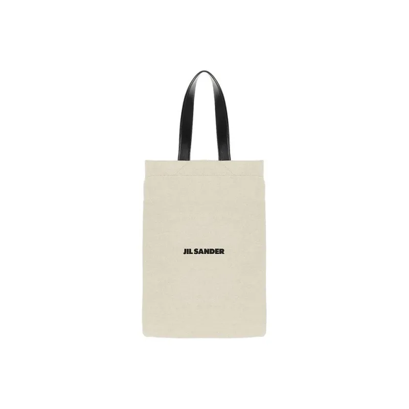 JIL SANDER Canvas Shoulder Bag, Handbag Regular Women's Beige-0