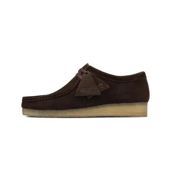 Clarks Originals Wallabee Boot Dark Brown Suede