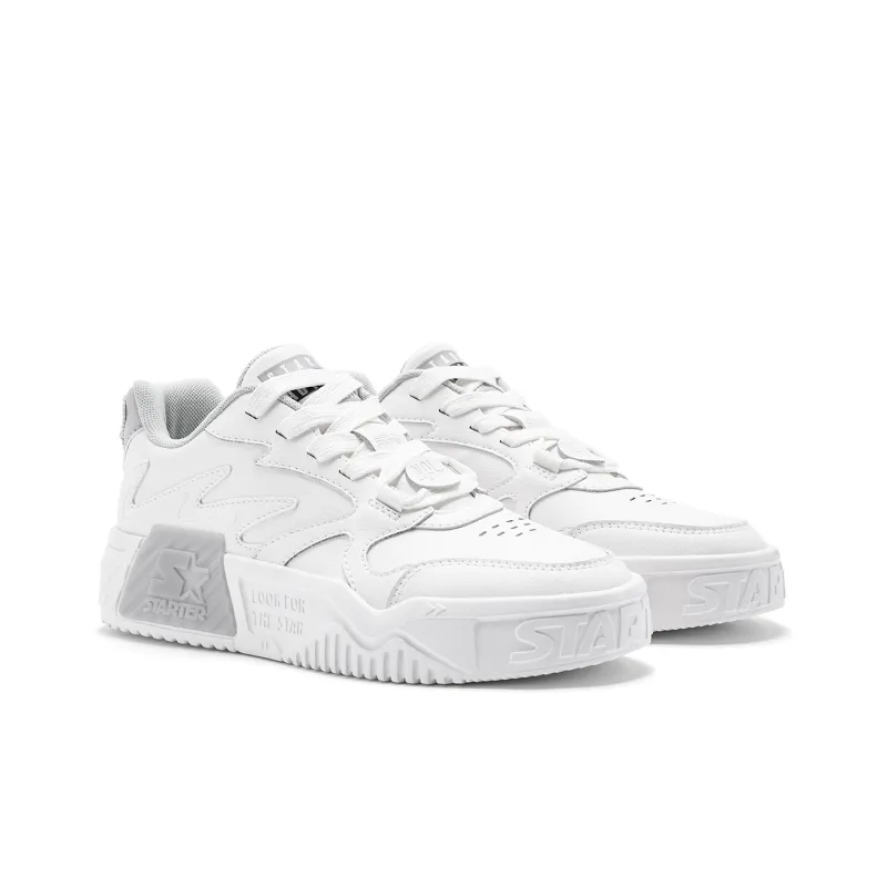 STARTER Vol Lightweight Wave Sneakers Anti Slip Wear Resistant Low Top Skateboard Shoes Women's White-2