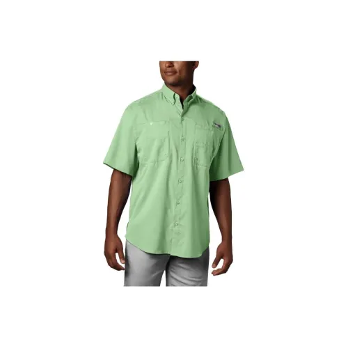 Columbia PFG Tamiami Shirts Men Green