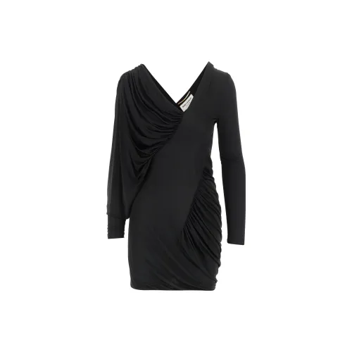 SAINT LAURENT Draped Mini Dress