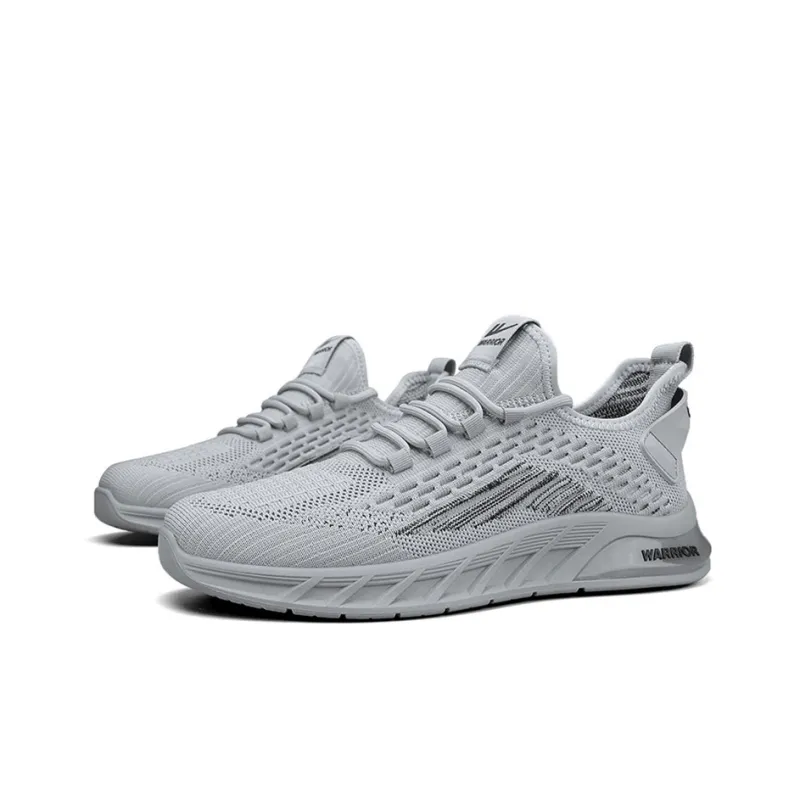 Warrior Running Shoes Low Top Sports Casual Shoes Men's Gray-2