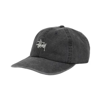 Stussy Cotton Baseball Caps Unisex Dark Gray