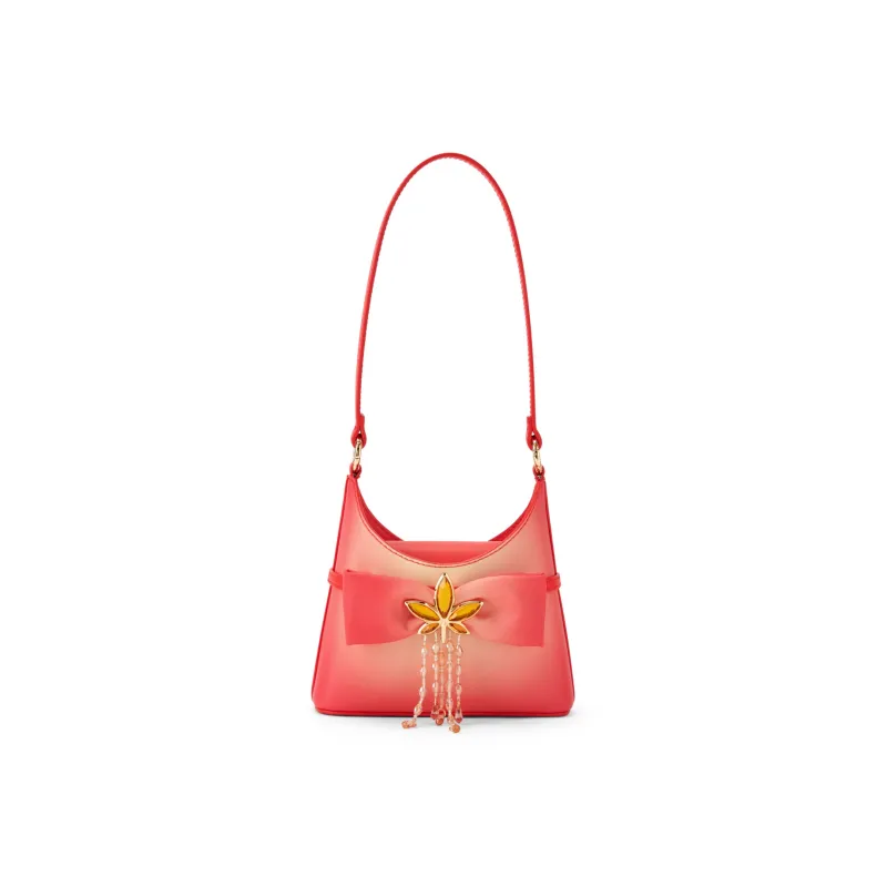 CHARLES&KEITH Glory Of Kings Collaboration Series Polyurethane Maple Leaf Shoulder Bag Women's Multicolor-11