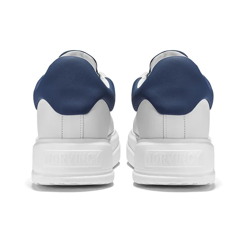 NORVINCY Stylish Skateboarding Shoes Unisex White Blue-4