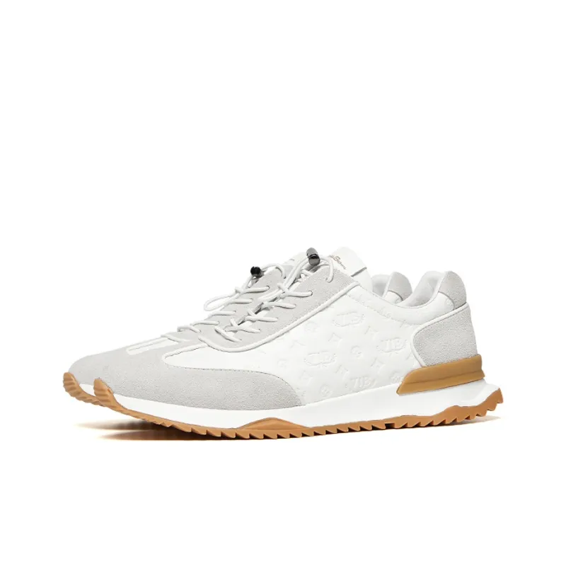 VICKI BROWN Casual Shoes Men Low Top White Blue/White Gray-8
