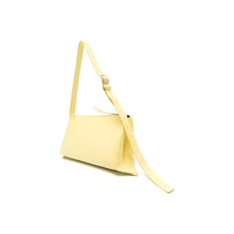 JIL SANDER Folded Edge Zipped Medium Shoulder Bag-3