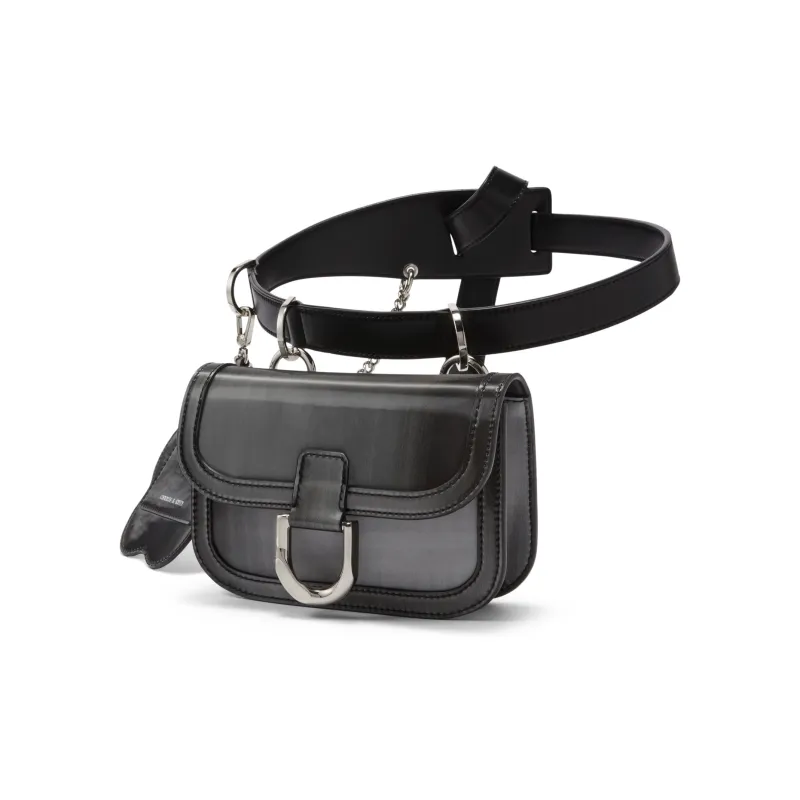 CHARLES&KEITH Glory Of Kings Collaboration Series PU Fanny Pack Small Size Women's Brown/Pewter Tin Gray/Black/Pink-6