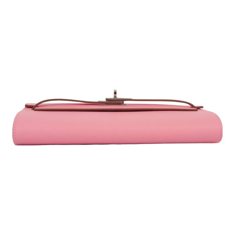 HERMES Kelly To Go Epsom Leather Wallet Women's 8W Rose Azalee New Lipstick Pink-4