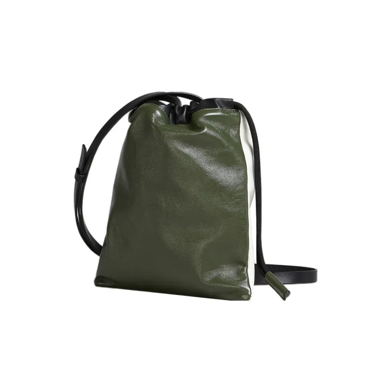 MARNI Cow Leather Backpack Men's White/Green-2