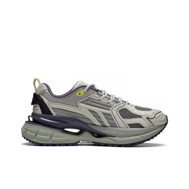 LiNing Comet 5 Anti Slip Wear Resistant Low Top Casual Shoes Men's Gray Black-1