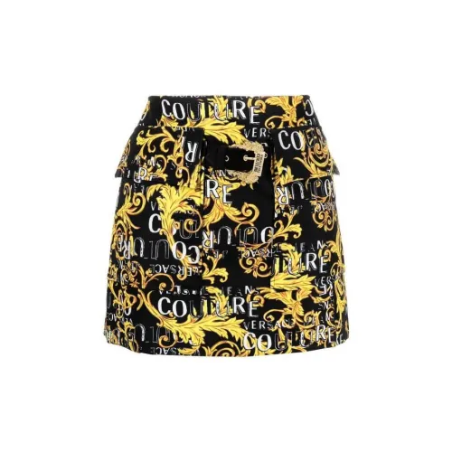 VERSACE JEANS COUTURE Denim Short Skirts Women's Multicolor