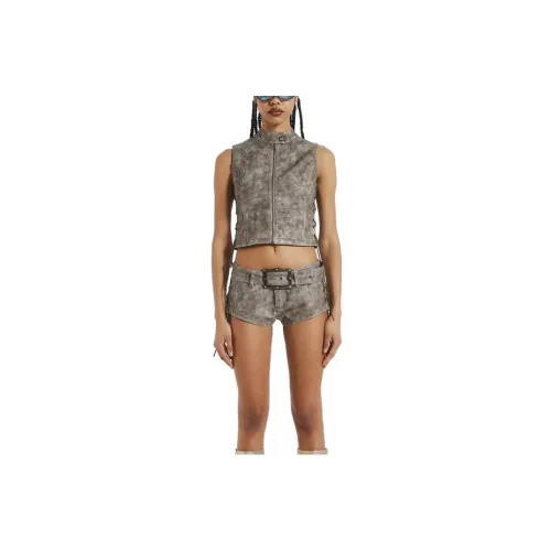 Jaded London Tank Tops Women's Light Gray