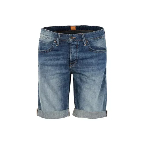 HUGO BOSS Denim Shorts Men Royal Blue