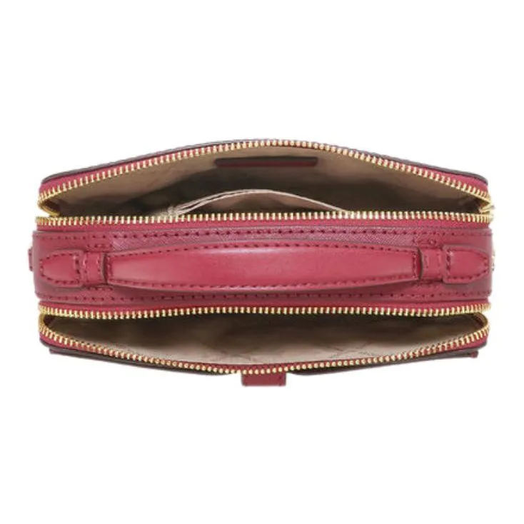 MICHAEL KORS Jet Set Leather Camera Bag, Handbag, Shoulder Bag Women's Strawberry Purple-3