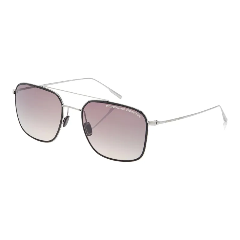 PORSCHE DESIGN Pure Titanium Square Sunglasses Unisex-0