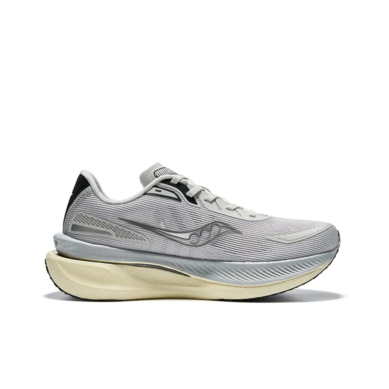 Saucony IDLING Cruise Cushioning Slip Resistant And Abrasion Resistant Low Top Training Running Shoes Unisex Gray-1